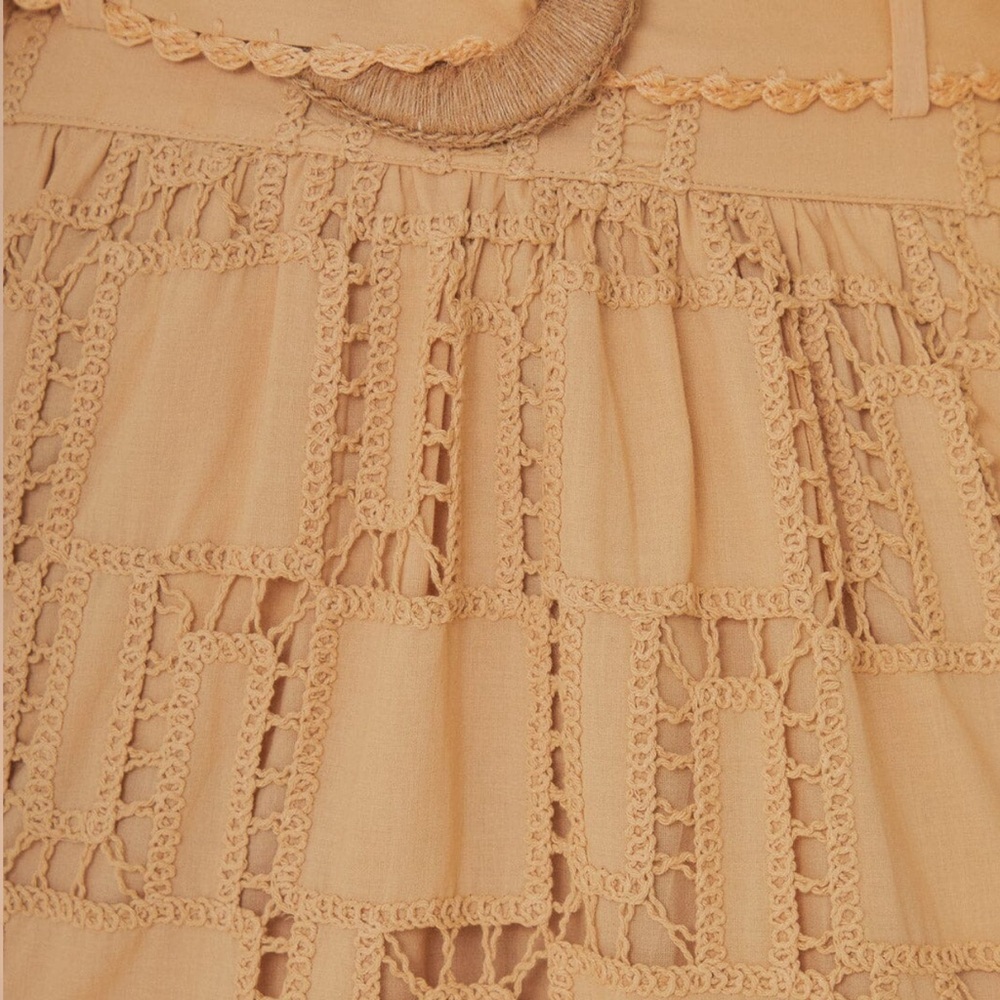 Farm Rio Sand Crochet Midi Skirt - Picture 6 of 9